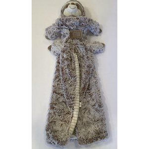 Ebba Aurora World Lovey Blanket Sammie Sloth Rolls Up Security Blanket Plush